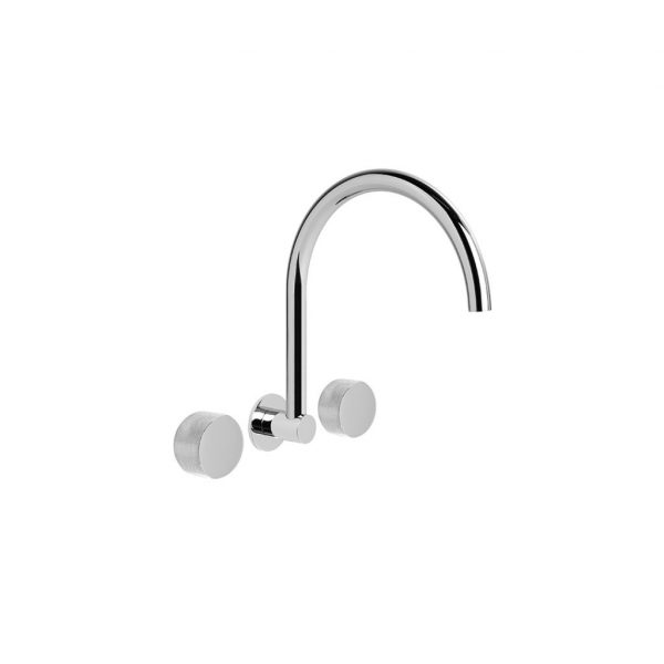 1.9528.00.7.01 Halo X Wall Set with Swivel Spout