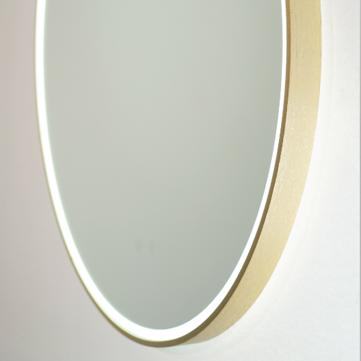 Sphere Mirror Brushed Brass